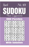 Hard Sudoku Nr.10: 480 puzzles with solution