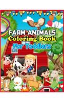 Farm Animals Coloring Book for Toddlers