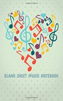 Blank Sheet Music Notebook