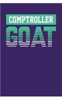 Comptroller GOAT: Dark Purple, Green & White Design, Blank College Ruled Line Paper Journal Notebook for Accountants and Their Families. (Bookkeeping and Tax Season 6