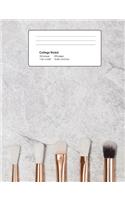 Brushes Composition Book - Neat And Arranged: Composition Book, College Ruled, Lined Paper