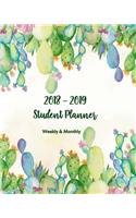 Student Planner 2018-2019 Weekly & Monthly