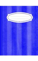 Blue Stripe Writing Book: College Ruled Writing Book