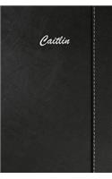 Caitlin: Blank Cookbook Recipes & Notes Featuring 120 Pages 6x9 Simulated Leather Cover