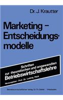 Marketing-Entscheidungsmodelle