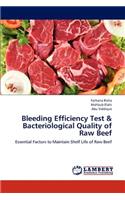 Bleeding Efficiency Test & Bacteriological Quality of Raw Beef