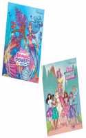 Barbie Box Set of 2 Books | Princess Adventure & Mermaid Power Movie Storybook | Barbie Stories Collection for 4 to 6 Year Old