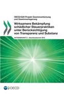 OECD/G20 Projekt Gewinnverkürzung und Gewinnverlagerung Wirksamere Bekämpfung schädlicher Steuerpraktiken unter Berücksichtigung von Transparenz und Substanz, Aktionspunkt 5 - Abschlussbericht 2015