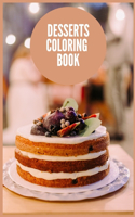 Cakes & Sweets Coloring book for adults and Kids