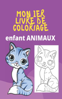 Mon 1er livre de coloriage enfant ANIMAUX: À partir de 2-4 ans - Cahier coloriage pour garçons & filles - Je colorie sans déborder 2-4 ans