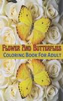 Flower and Butterflies Coloring Book for Adult