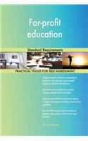 For-profit education Standard Requirements