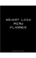 Weight Loss Menu Planner