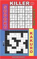 Killer sudoku puzzles and Kakuro.