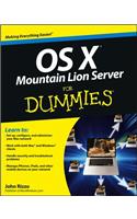 OS X Mountain Lion Server For Dummies