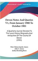 Devon Notes and Queries V1, from January 1900 to October 1901