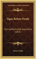 Signs Before Death