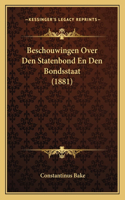 Beschouwingen Over Den Statenbond En Den Bondsstaat (1881)