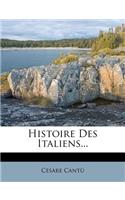 Histoire Des Italiens...