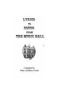 Lyrics to Songs from the Music Hall