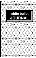 White Bullet Journal - Cuaderno de Puntos Blanco Estampado