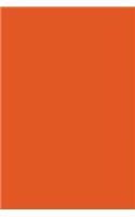 Journal Flame Red Orange Color Simple Plain Flame Red Orange