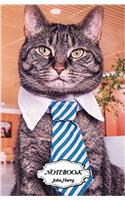 Notebook Journal Dot-grid, Graph, Lined, Blank No Lined - Cute Cat: Small Pocket Notebook Journal Diary