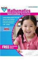 Mathematics Intervention Activities Grade K Book Teacher Resource