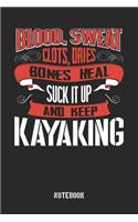 Blood Sweat clots dries. Shut up and keep Kayaking