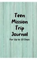 Teen Mission Trip Journal