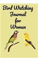 Bird Watching Journal for Women