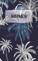 Australia: Dotted Travel Diary Notebook or Journey Dotted Grid Journal - Holiday Trip Pocketbook for Men and Women with Dots