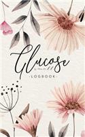 Glucose log book small: Tracking Blood Sugar Log Book Health Journal Sized Medical Organizer & Logbook Small Size 5x 8 inch 104 Weekly for 2 Years