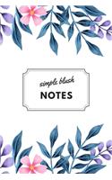 Simple Blush Notes 100 pages, 6'x9'