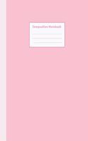 Sakura Pink Composition Notebook: WIDE Ruled, 110 pages - Stylish and Classic Journal and Notebook (7.5 x 9.25 in)