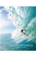 Surfer Notebook College Ruled