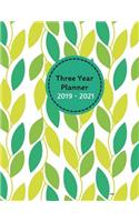 Three Year Planner 2019 - 2021 Uma