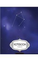 Notebook Journal Dot-Grid, Lined, Blank No Lined: Libra constellation: Pocket Notebook Journal Diary, 120 pages, 8" x 10" (Notebook Journal)