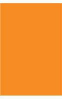 Tangerine 101 - Combo Lined & Blank Notebook: 101 Pages, Medium Ruled, 6x9 Journal, Soft Cover