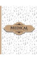 Medical Appointment Book: 7 Columns Appointment Maker, Appointment Tracker, Hourly Appointment Planner, Music Lover Cover