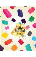 Bullet Journal Notebook: Block Toy & Brick Background Cover: Notebook Dot-Grid: Bullet Journal Notebook for Journaling, Doodling, Creative Writing, School Notes, and Capturi