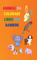 Animali da colorare libro per bambini