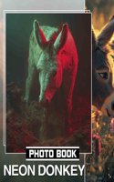 Neon Donkey Photo Book: Vibrant Artwork Featuring Neon Donkeys Ideal For Unique Wall Displays And Creative Spaces