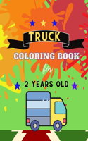 Truck coloring book for 2 YEARS OLD