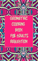 geometric coloring book for adults relaxation