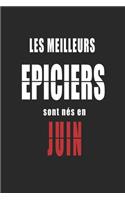 Les Meilleurs Epiciers sont nés en Juin carnet de notes