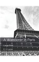 A Wanderer in Paris: Large Print