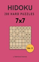 Hidoku: 200 Hard Puzzles 7x7 vol. 3