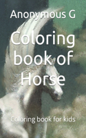 Coloring book of Horse