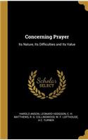 Concerning Prayer